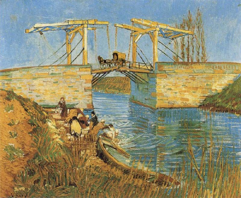 Vincent Van Gogh The Langlois Bridge at Arles Germany oil painting art
